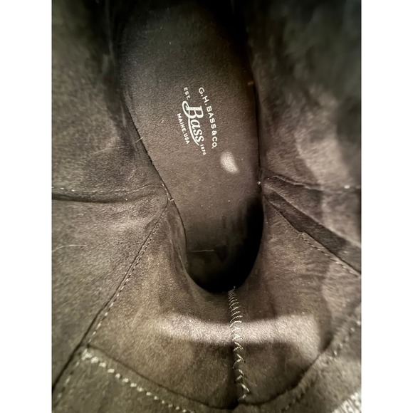 Bass Silvie Womens 7.5M Grey Suede Like Textile Side Zip Ankle Boot Sneakers - Picture 9 of 9